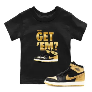 - Black Kids Jordan SNRT On-sale You Did Sneaker Metallic 'Em Get Air Tees Clear guidance Gold 1