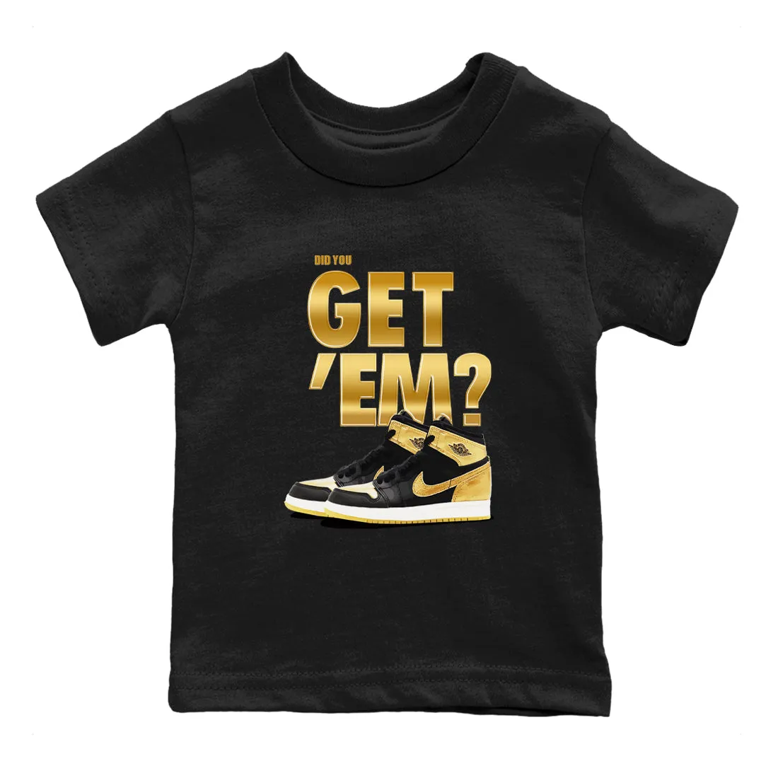 - Black Kids Jordan SNRT On-sale You Did Sneaker Metallic 'Em Get Air Tees Clear guidance Gold 1