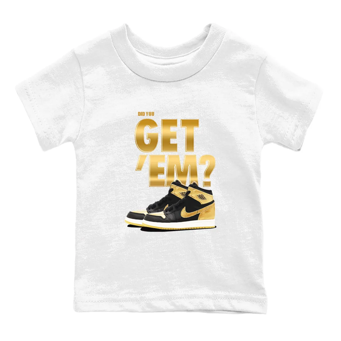 - Black Kids Jordan SNRT On-sale You Did Sneaker Metallic 'Em Get Air Tees Clear guidance Gold 1