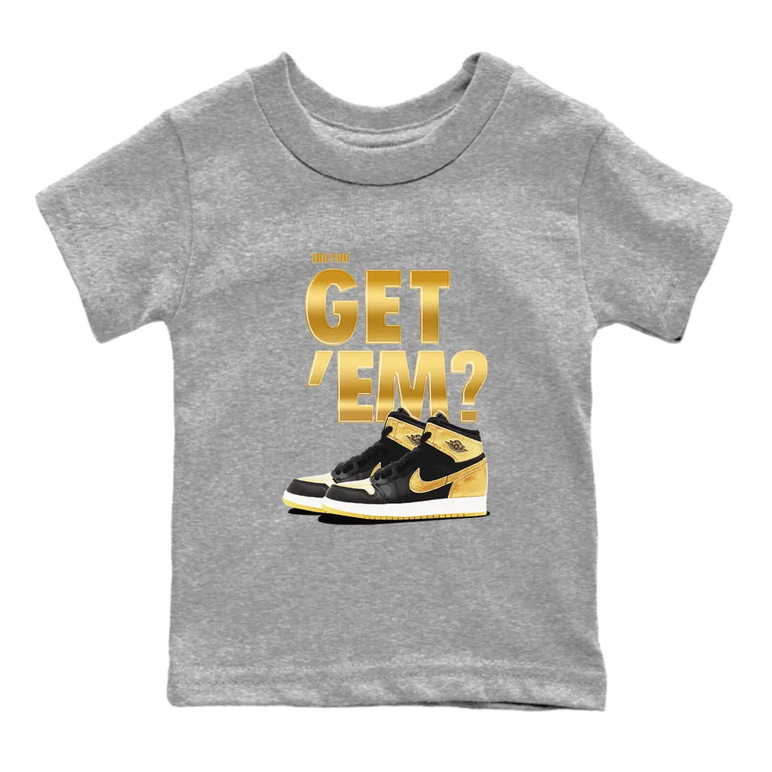 - Black Kids Jordan SNRT On-sale You Did Sneaker Metallic 'Em Get Air Tees Clear guidance Gold 1
