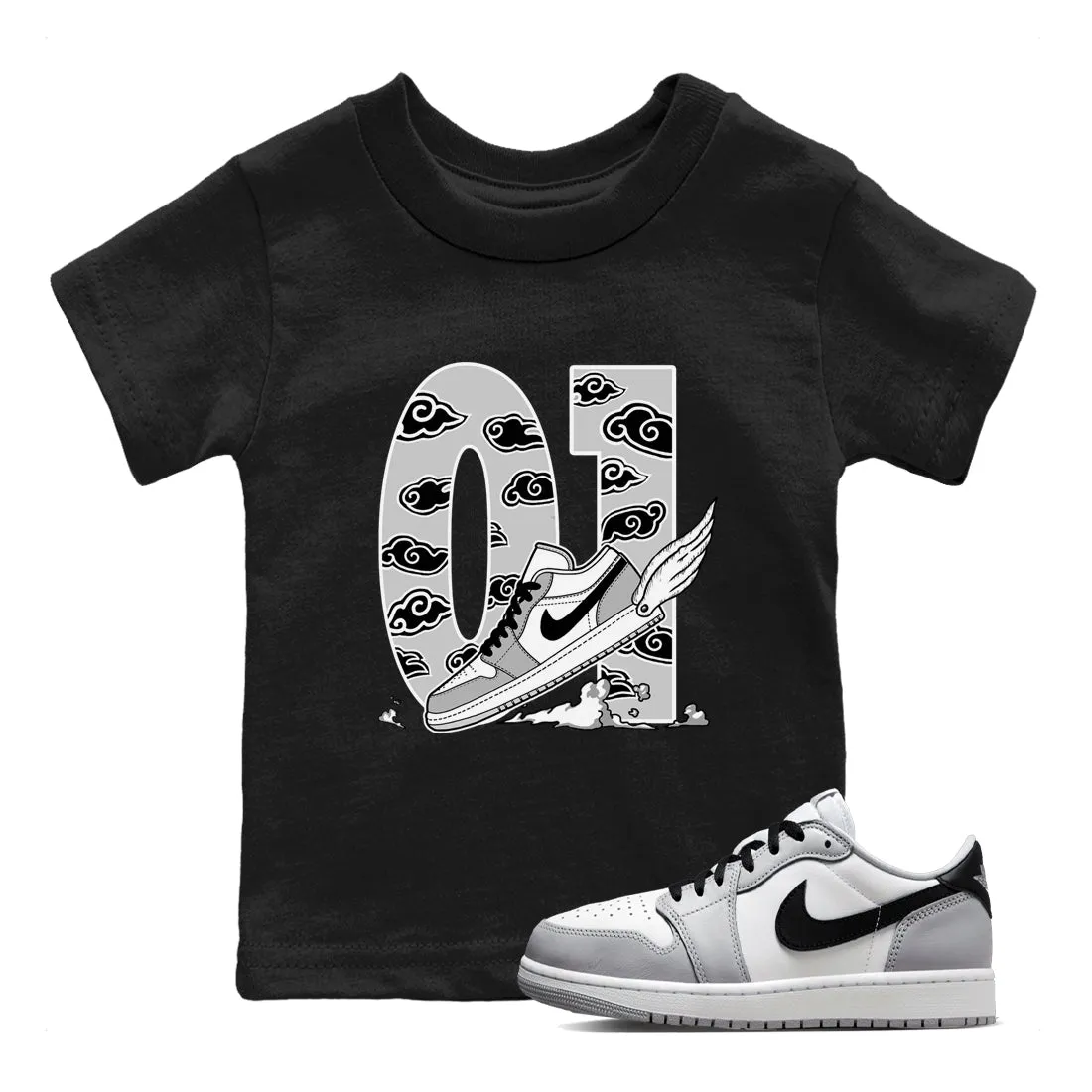 - Minimalistic Sneaker To Jordan Air Tees Wolf Fly Clouds Great value Kids SNRT 1 Grey The
