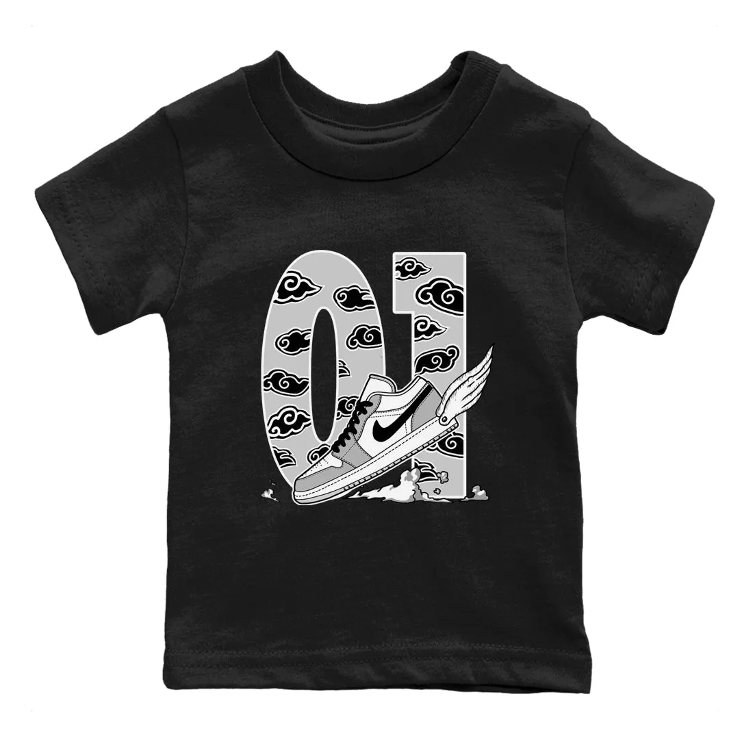 - Minimalistic Sneaker To Jordan Air Tees Wolf Fly Clouds Great value Kids SNRT 1 Grey The