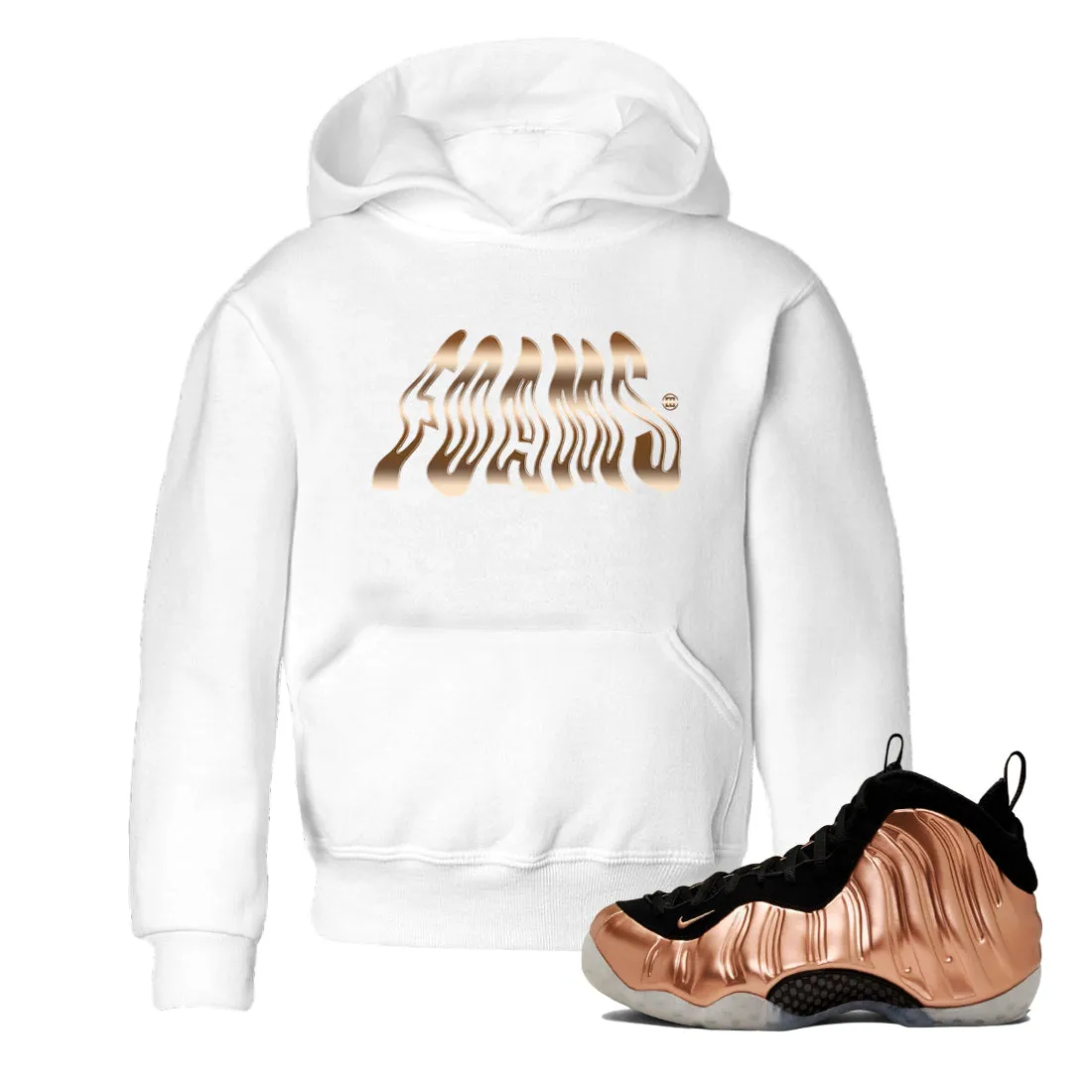 - One Smart technology Extensive range Kids Air Copper Sneaker Metallic Tees Foamposite Foams SNRT