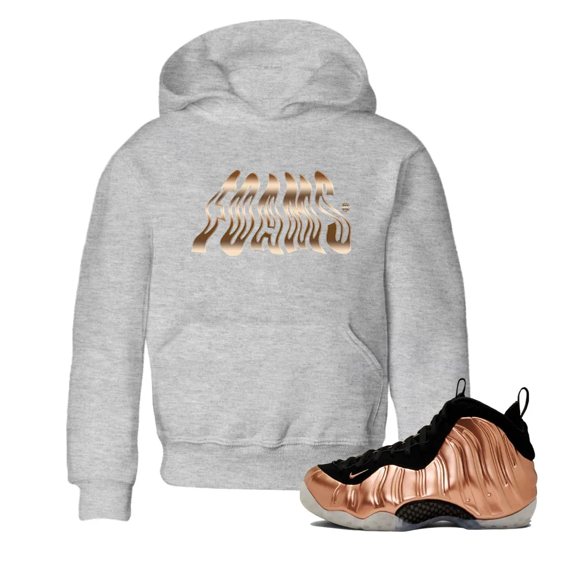 - One Smart technology Extensive range Kids Air Copper Sneaker Metallic Tees Foamposite Foams SNRT