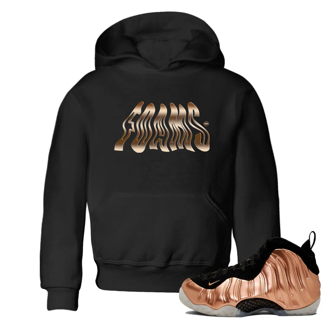 - One Smart technology Extensive range Kids Air Copper Sneaker Metallic Tees Foamposite Foams SNRT