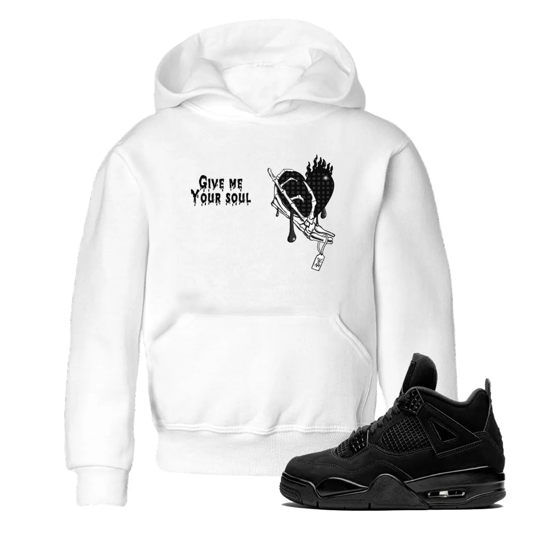 - Premium SNRT Jordan Cat Soul Your Supportive team Me 4 Air Kids Tees Sneaker Give Black