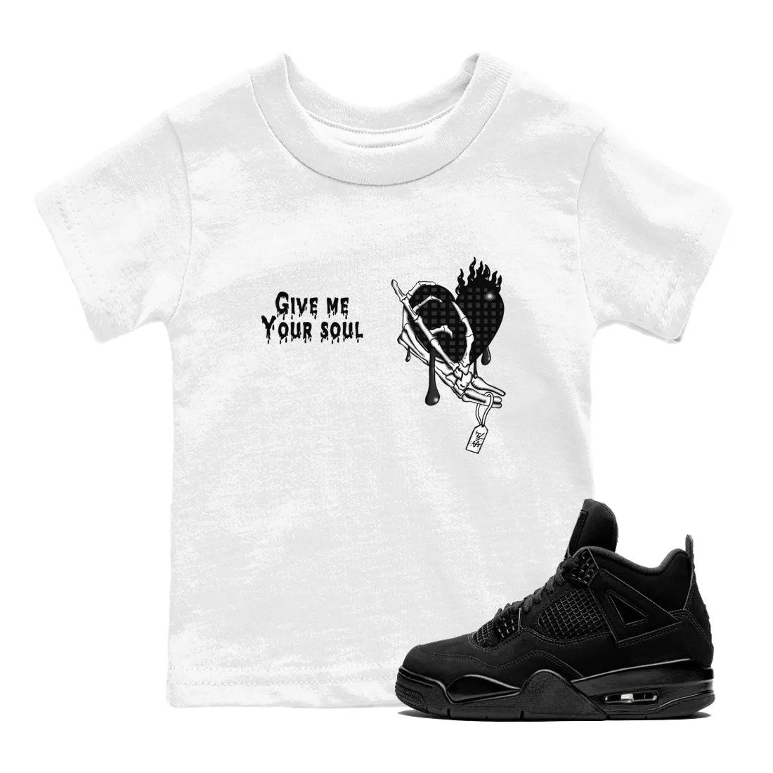 - Premium SNRT Jordan Cat Soul Your Supportive team Me 4 Air Kids Tees Sneaker Give Black