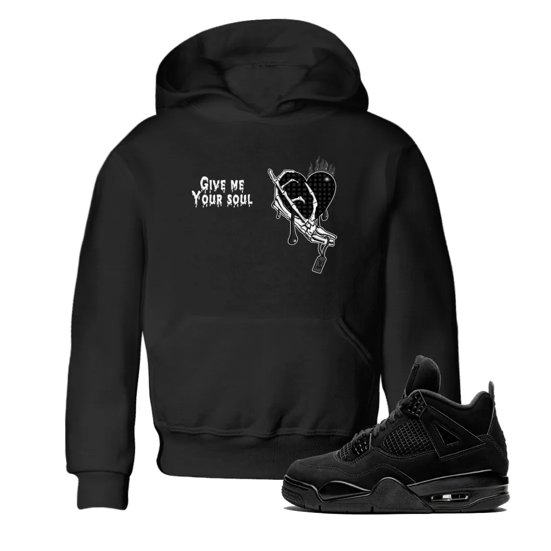 - Premium SNRT Jordan Cat Soul Your Supportive team Me 4 Air Kids Tees Sneaker Give Black