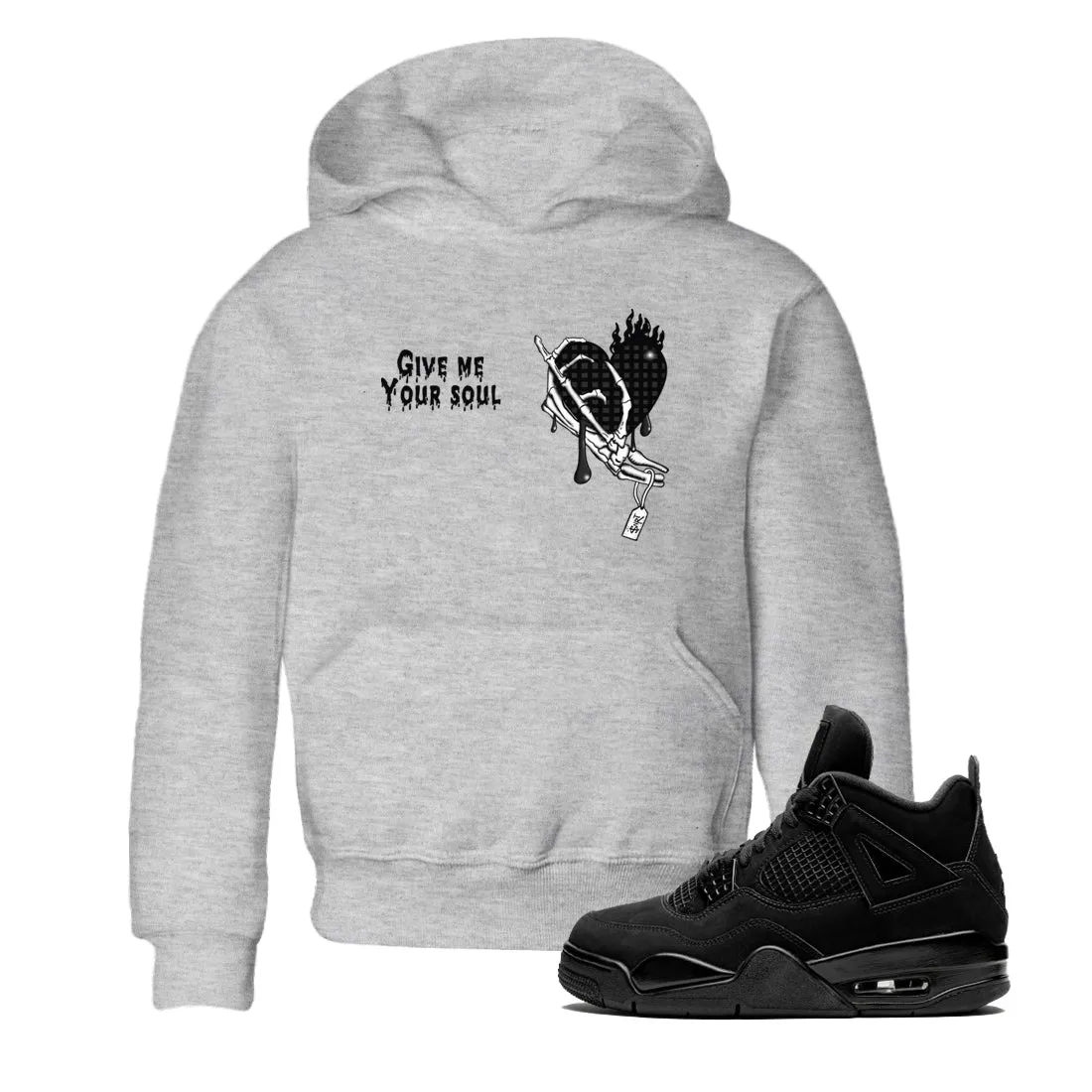 - Premium SNRT Jordan Cat Soul Your Supportive team Me 4 Air Kids Tees Sneaker Give Black