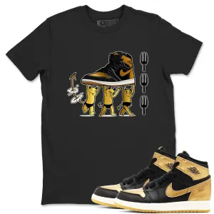 - Tees Sneaker Air Jordan Devil Perfectly constructed Repeat buyers Babies Metallic Gold SNRT 1 Black