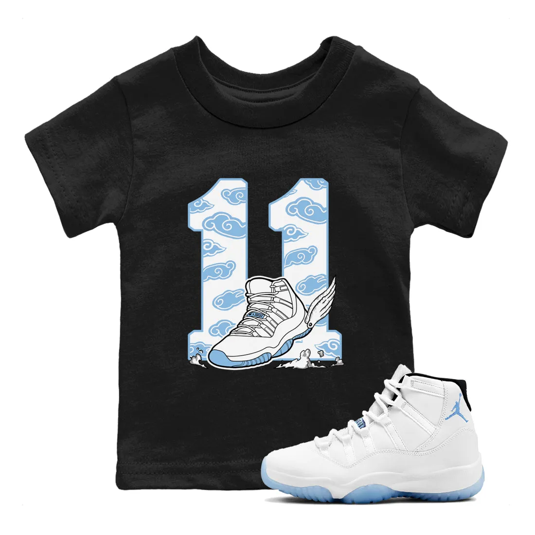 - The To Kids Top-selling Blue SNRT Jordan Air Legend 11 Best value Fly Clouds Sneaker Tees