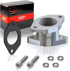 1PZ IM3-MA1 CNC Aluminum Carburetor Intake Manifold Boot Replacement for Yamaha Warrior 350 Wolverine YFM 350 YFM350 YFM350X YFM350FGX 87-04 ATV Quad 4Wheeler 1UY-13586-01-00 1UY-13586-02-00