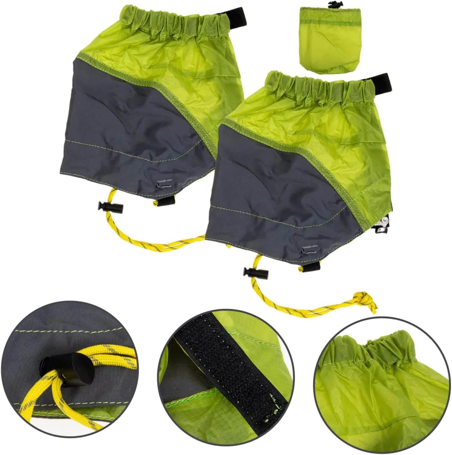 2 Pairs Snow Boots Leggings Shoe Covers Hiking Foot Covers Low Gaiters Waterproof Gaiters Hiking Gaiters