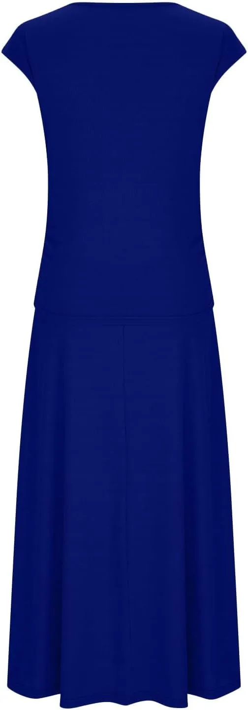 2 Piece Skirt Sets For Women Summer 2024 Sexy Elegant High Waisted Long Flowy Skirt Outfits Vacation Matching Set