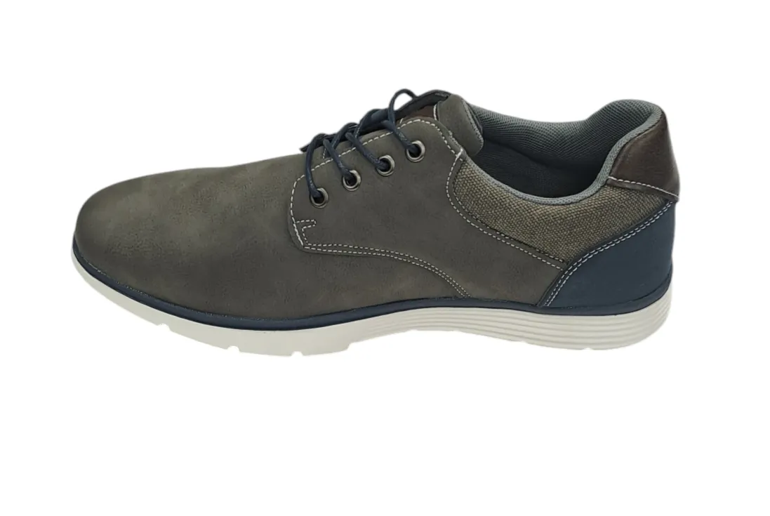 6th Sense Dolphin Casual Laced Shoe - Grey