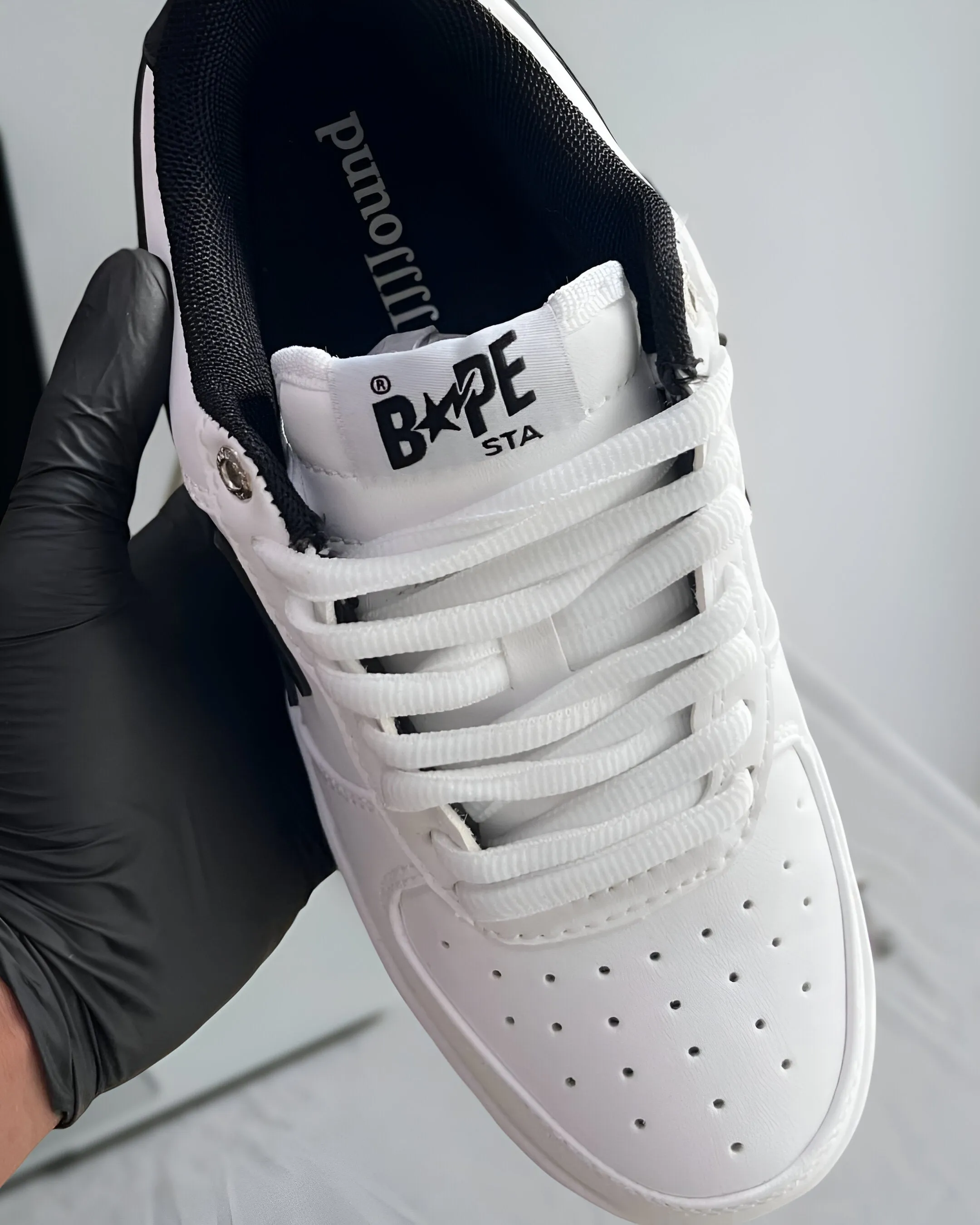 A BATHING NAVY BAPE APE STAJJJJOUND WHITE Cost-effective Don't miss it