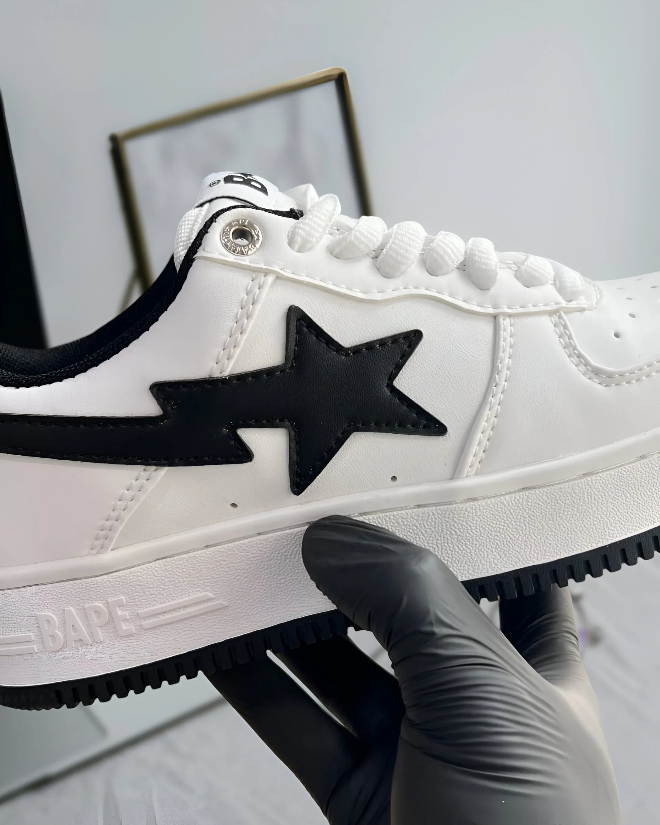 A BATHING NAVY BAPE APE STAJJJJOUND WHITE Cost-effective Don't miss it