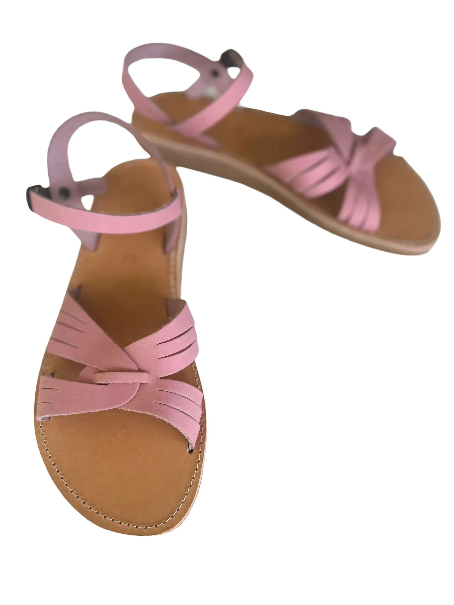 Agna Sandal- Pink Suede