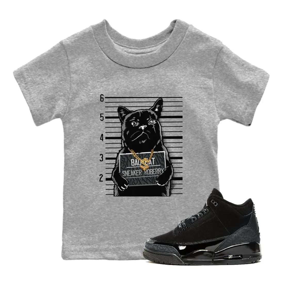 Air Bad Competitive Cat Cat Black Tees 3 Kids Jordan Sneaker SNRT Priority shipping -