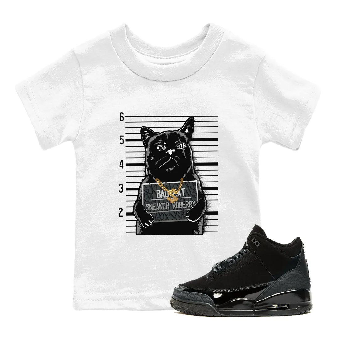 Air Bad Competitive Cat Cat Black Tees 3 Kids Jordan Sneaker SNRT Priority shipping -