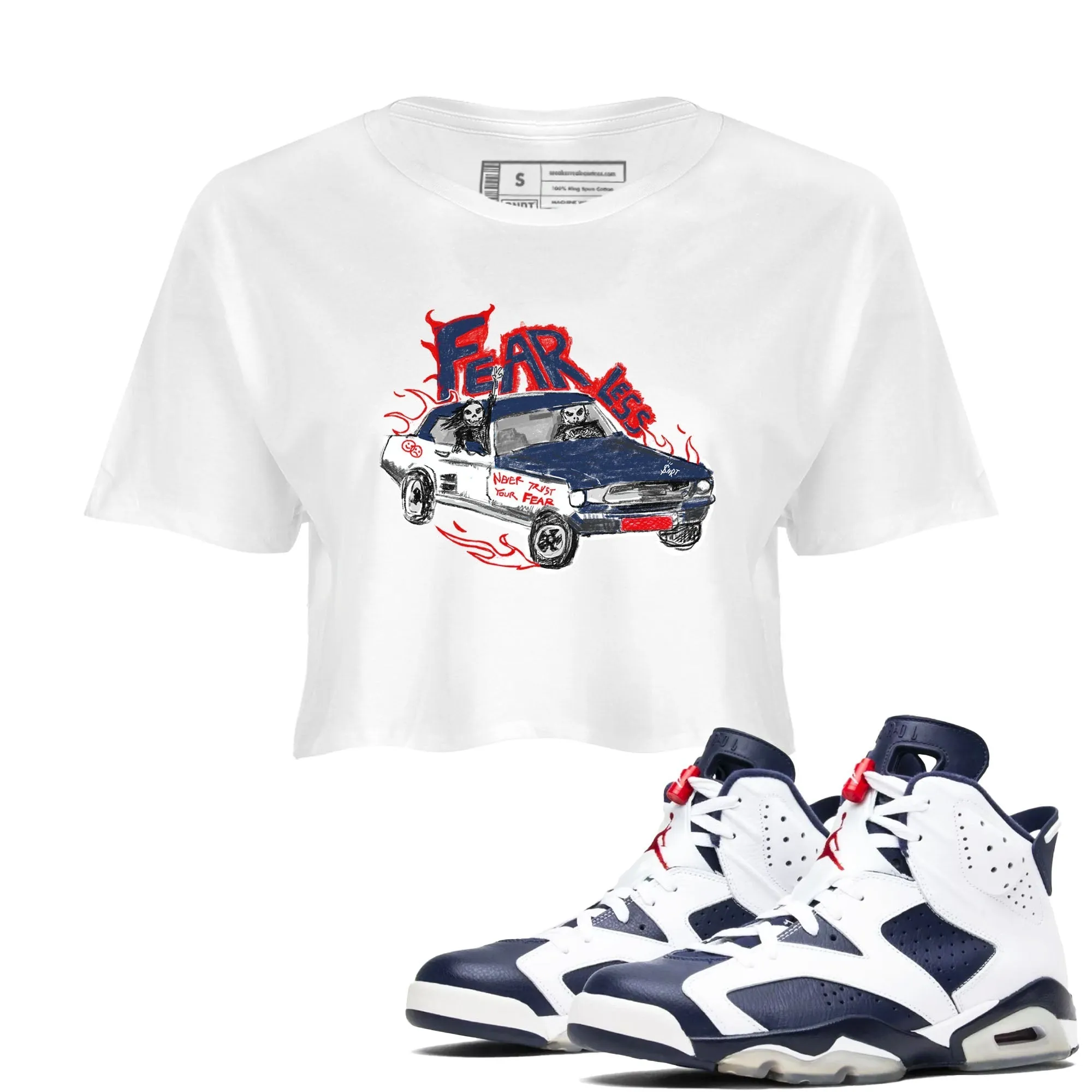 Air Jordan Navy Personalized assistance White Sneaker Women's Car 6 Fearless Fully-featured SNRT - Top Midnight And