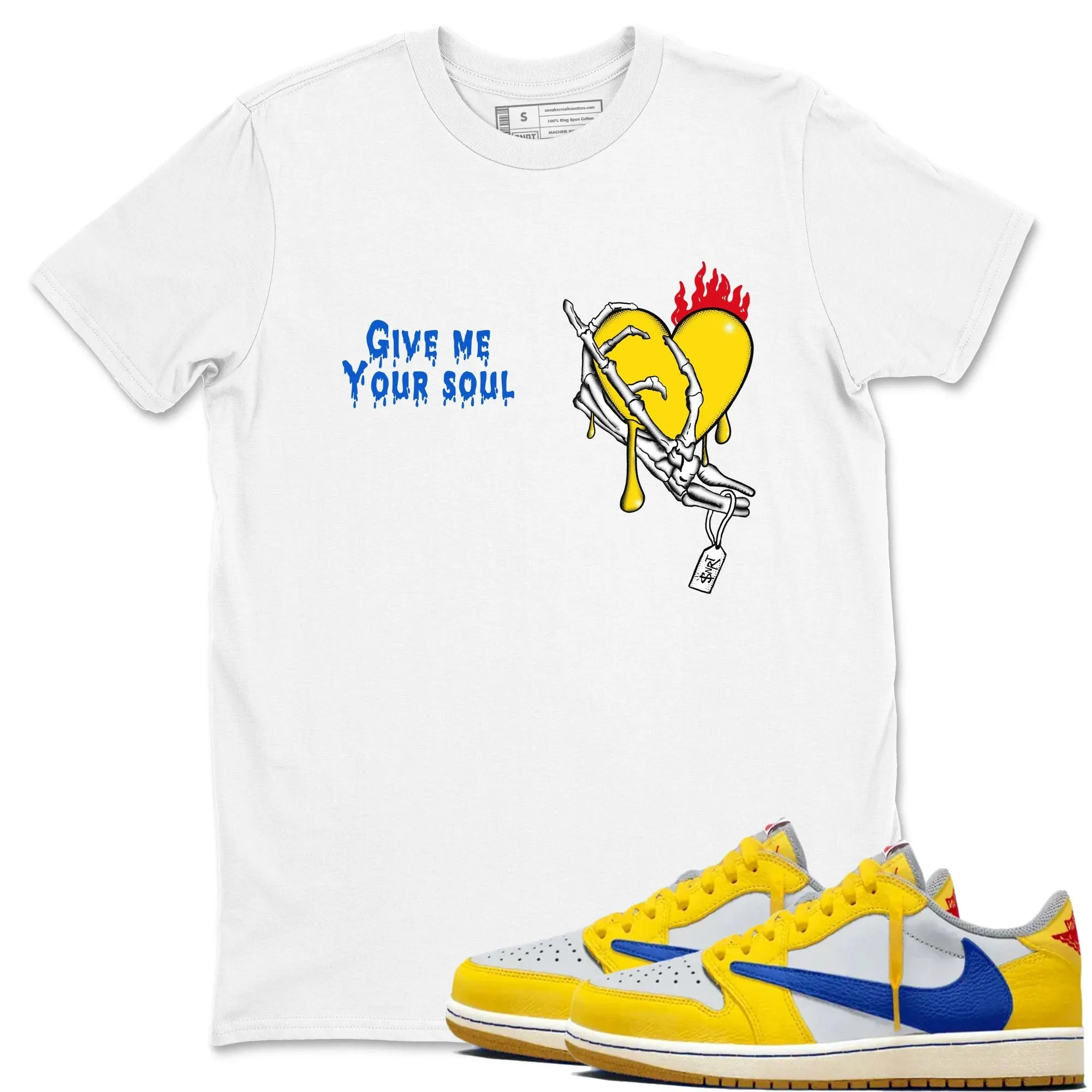 Air Tees Jordan Trustworthy Luxurious 1 SNRT - Me Your Scott Sneaker Canary Soul Give Travis