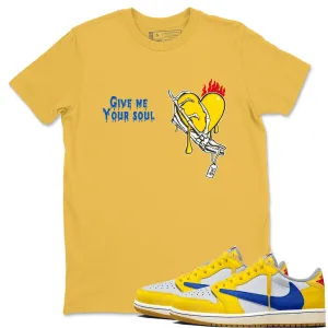 Air Tees Jordan Trustworthy Luxurious 1 SNRT - Me Your Scott Sneaker Canary Soul Give Travis