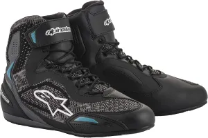Alpinestars Women's Stella Faster 3 Rideknit Shoes (5.5) (BLACK/TEAL)