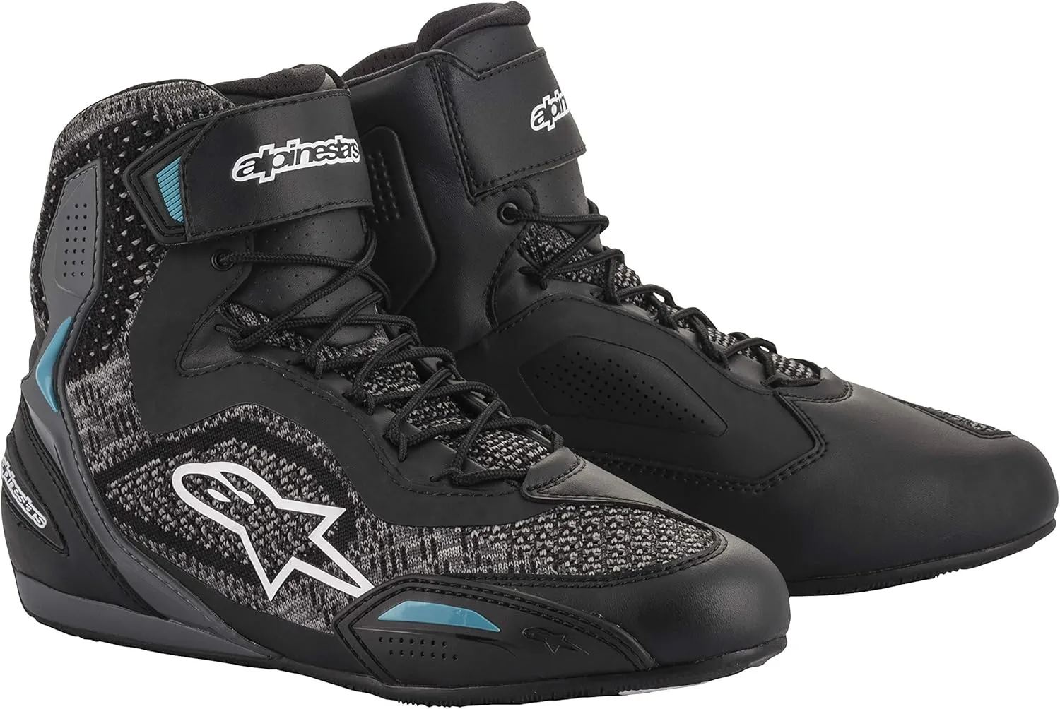 Alpinestars Women's Stella Faster 3 Rideknit Shoes (5.5) (BLACK/TEAL)