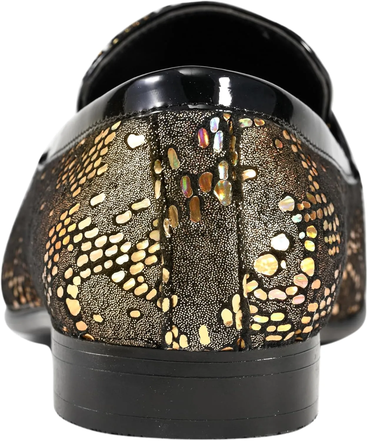 Amali Men's Paisley Metallic Erin Driving Smoking Slip On Loafer Dress Shoe
