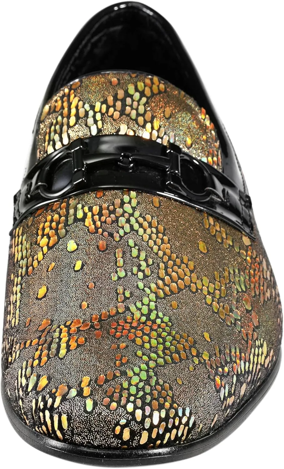 Amali Men's Paisley Metallic Erin Driving Smoking Slip On Loafer Dress Shoe