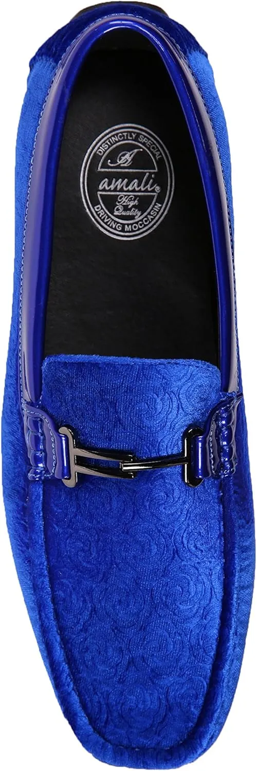 Amali The Original Men's Velvet Loafer Smoking Slippers in Paisley and Solid Designs Styles Roberto Piero