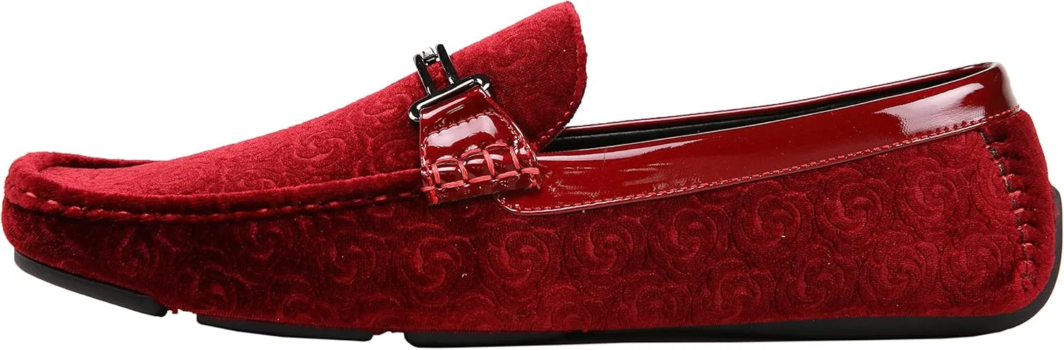 Amali The Original Men's Velvet Loafer Smoking Slippers in Paisley and Solid Designs Styles Roberto Piero
