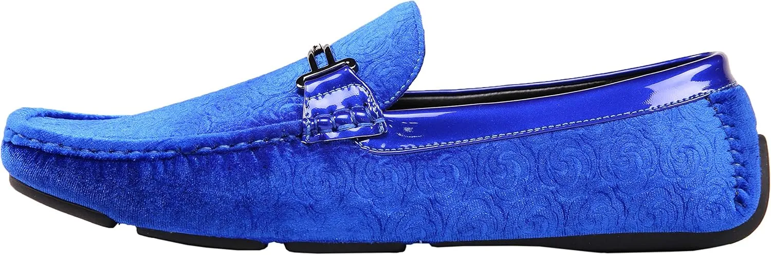 Amali The Original Men's Velvet Loafer Smoking Slippers in Paisley and Solid Designs Styles Roberto Piero
