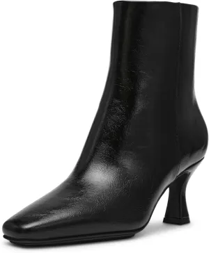 Anne Klein Womens Pablo Faux Leather Heeled Booties