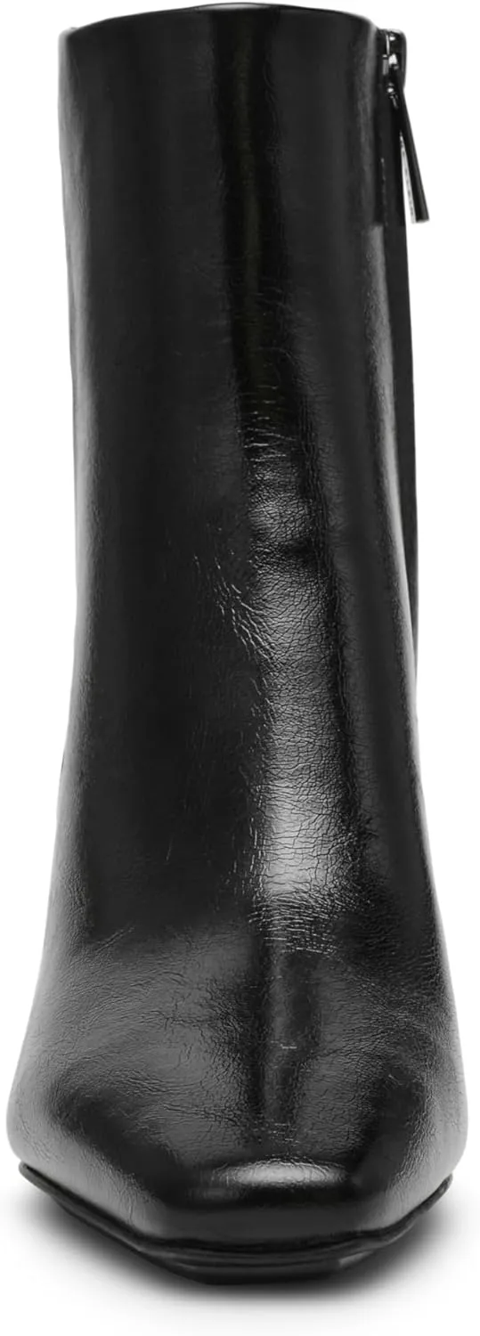Anne Klein Womens Pablo Faux Leather Heeled Booties