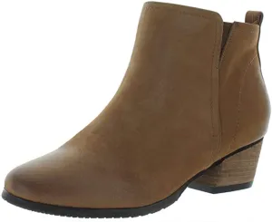 Aqua College Womens Isla Closed Toe Ankle Fashion Boots, Cognac Nubuck, Size 9.5