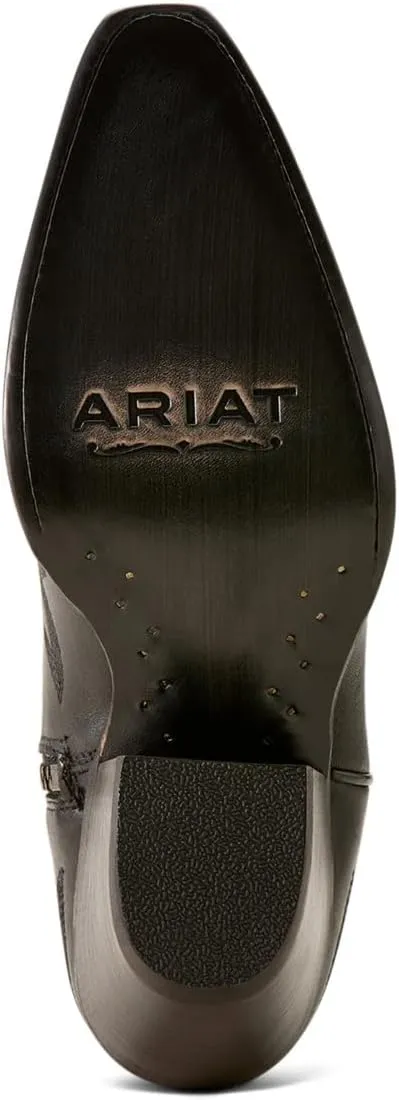ARIAT Womens Casanova Tall Embroidered Snip Toe Zippered Casual Boots Knee High Mid Heel 2-3" - Pink