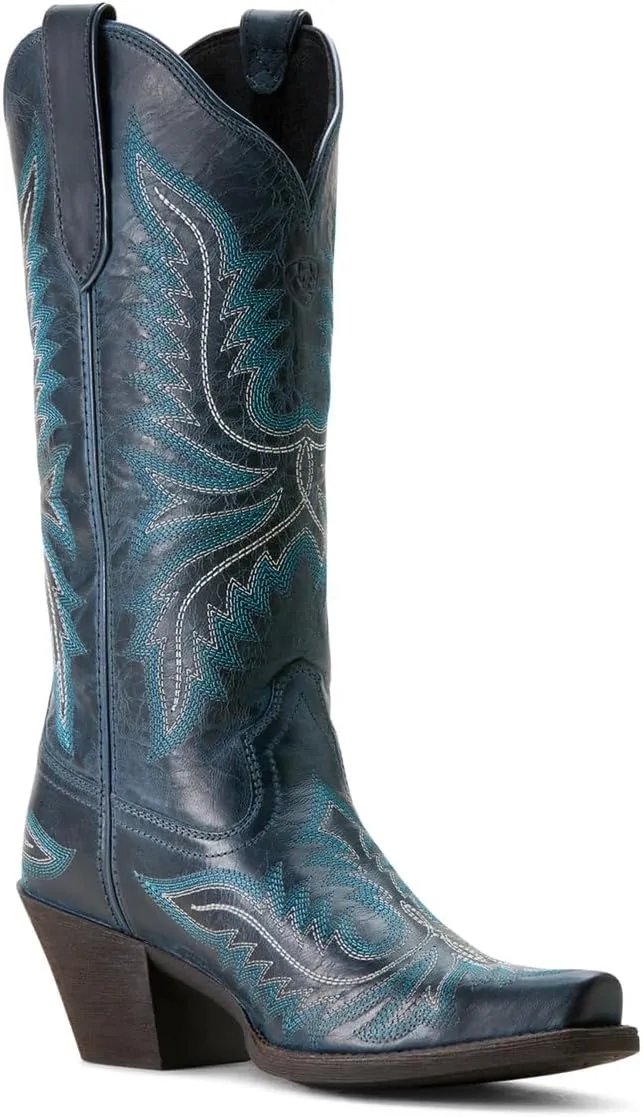ARIAT Women`s Rafter Tan Vamp and 12In Top Round Up Boot