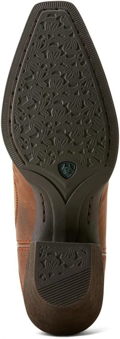 ARIAT Women`s Rafter Tan Vamp and 12In Top Round Up Boot