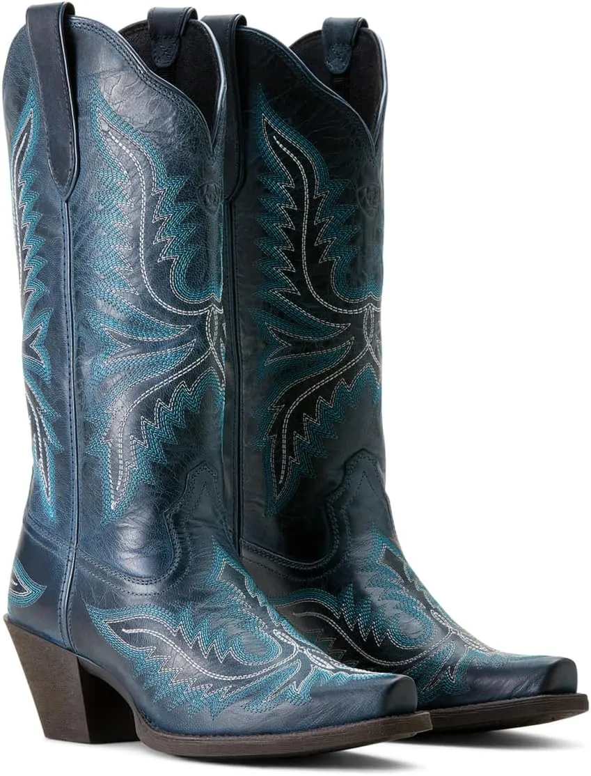 ARIAT Women`s Rafter Tan Vamp and 12In Top Round Up Boot
