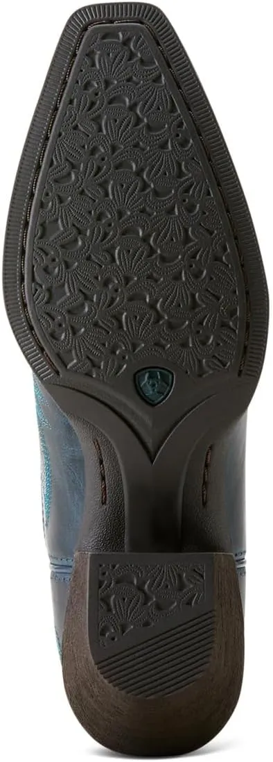 ARIAT Women`s Rafter Tan Vamp and 12In Top Round Up Boot