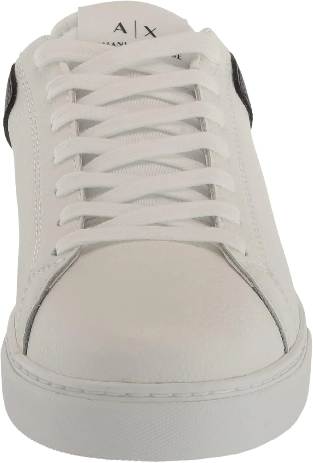 Armani Exchange Men's Updated Leather Sidewall Logo Sneaker