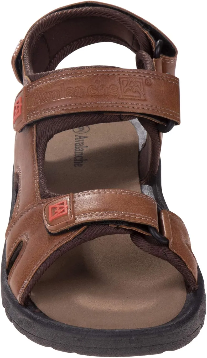 Avalanche Men's Open Toe Strap Adjustable Waterproof Fisherman Sandal Summer Beach Water Shoe