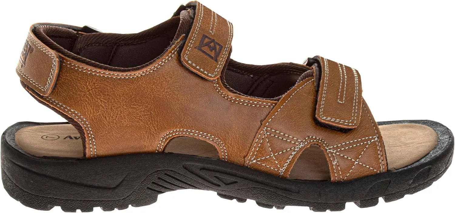 Avalanche Men's Open Toe Strap Adjustable Waterproof Fisherman Sandal Summer Beach Water Shoe