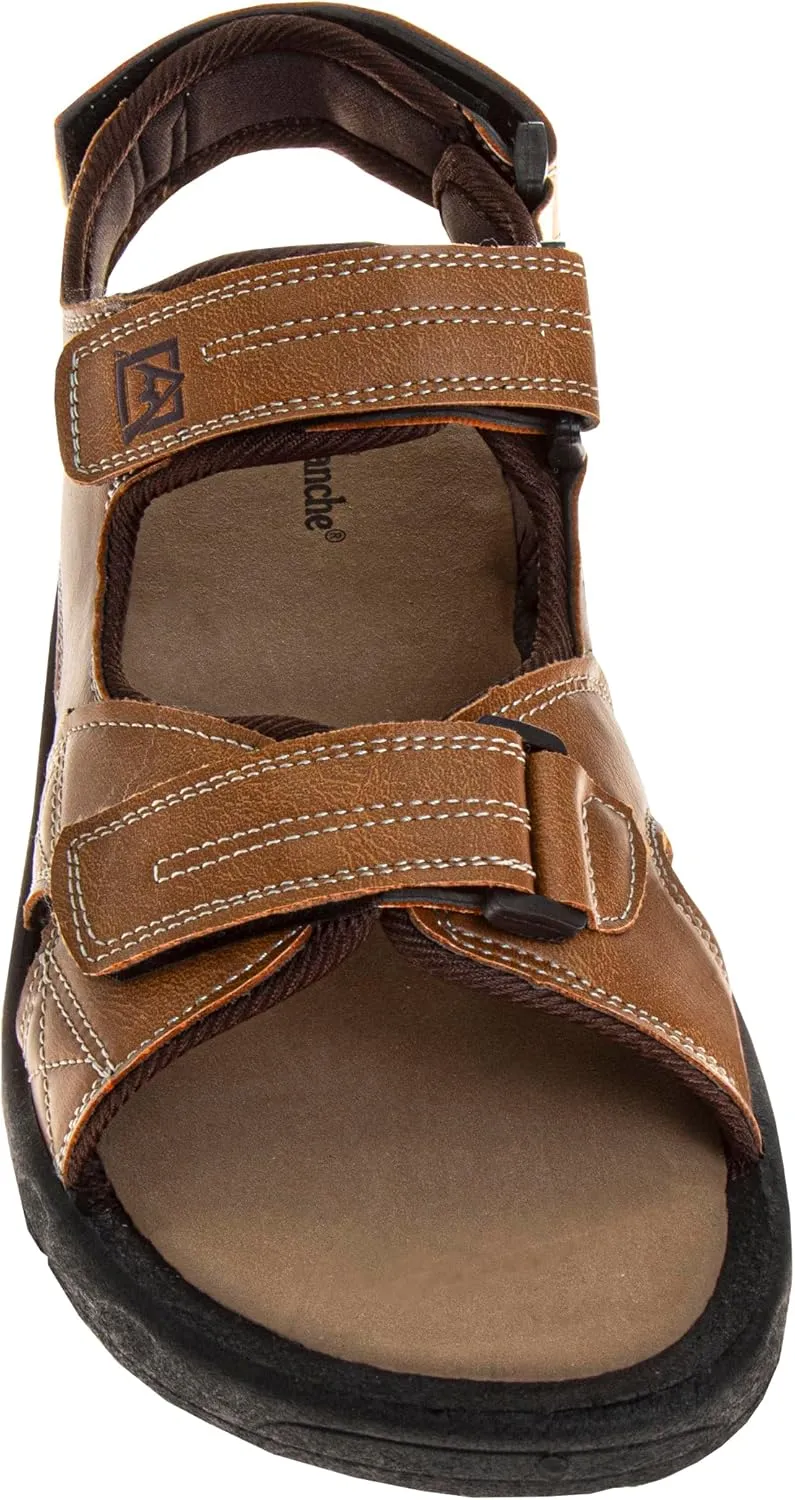 Avalanche Men's Open Toe Strap Adjustable Waterproof Fisherman Sandal Summer Beach Water Shoe