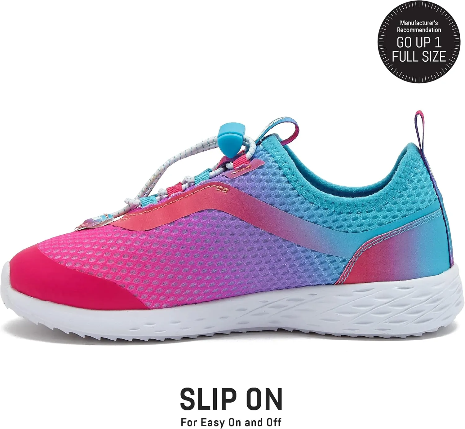 Avia Avi Spirit Slip On Girls' Sneakers - Lightweight Tennis, Athletic, Running Shoes for Girls - Toddler, Little Kid, and Big Kid Sizes 11 to 6