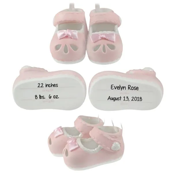 Baby Girl Shoe Ornament
