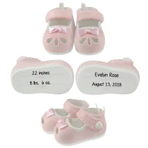 Baby Girl Shoe Ornament