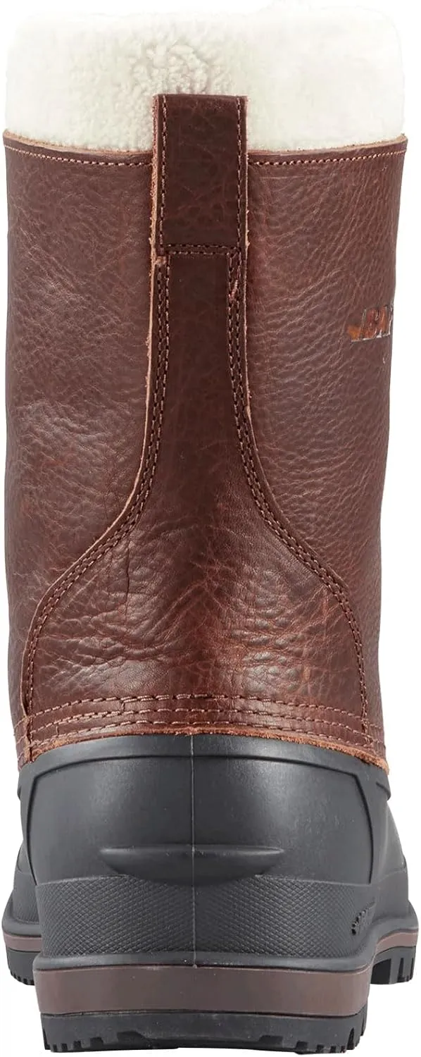 Baffin Men's CANADA Winter Boots | Waterproof Insulated Leather Boots for Cold Weather | Faux-Fur Collar & GelFlex Midsole